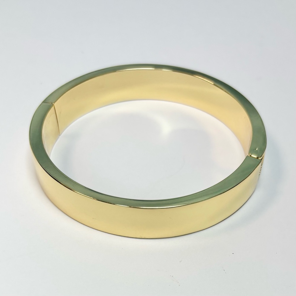 xxSOLDxx              Talbots Gold Tone Hinged Bangle Bracelet, [2.75” diameter] - Picture 6 of 8